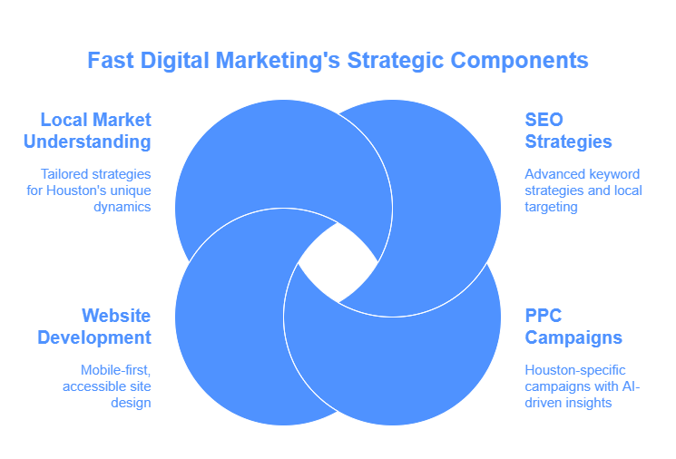 info graphic about services offered in Digital Marketing Agency Houston