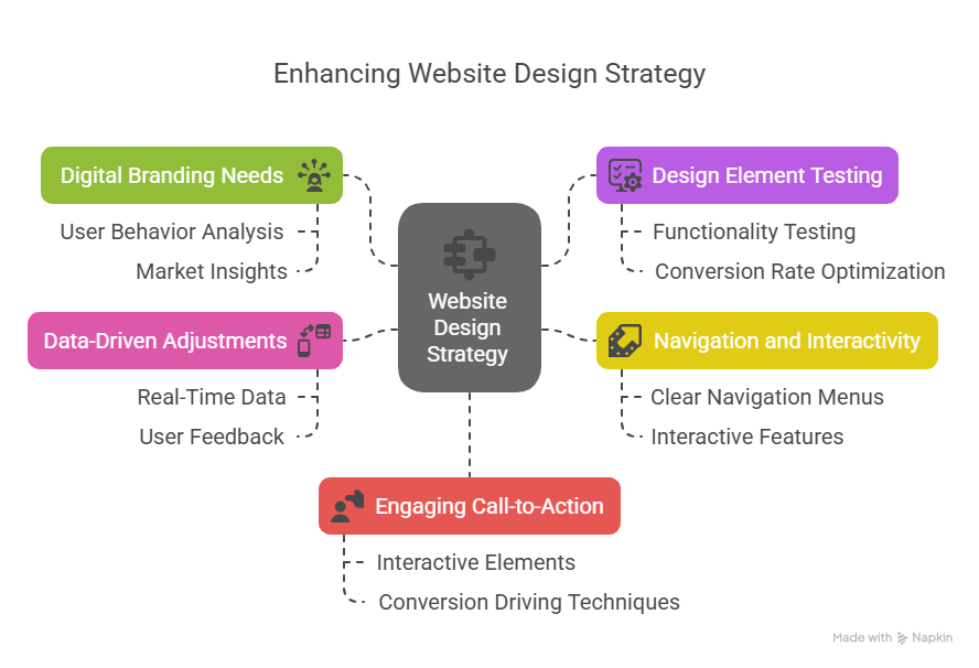 Website Design Strategy info graphic
